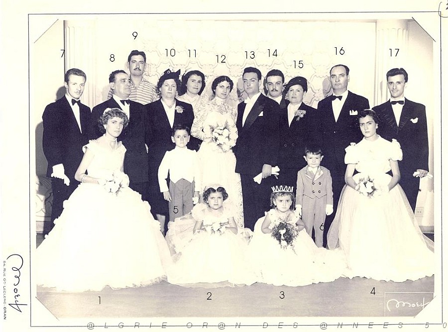 MARIAGE ORAN ECKMUHL 1 SEPTEMBRE 1956 DE SYLVIANE RAMON ET JULIEN MASEGOSA.JPG